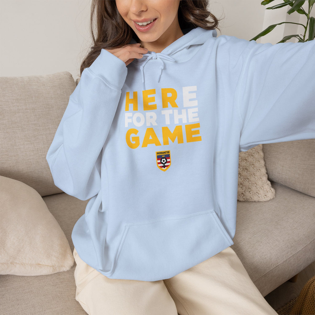 Here For The Game T-Shirt — Fan Game Day Hoodie