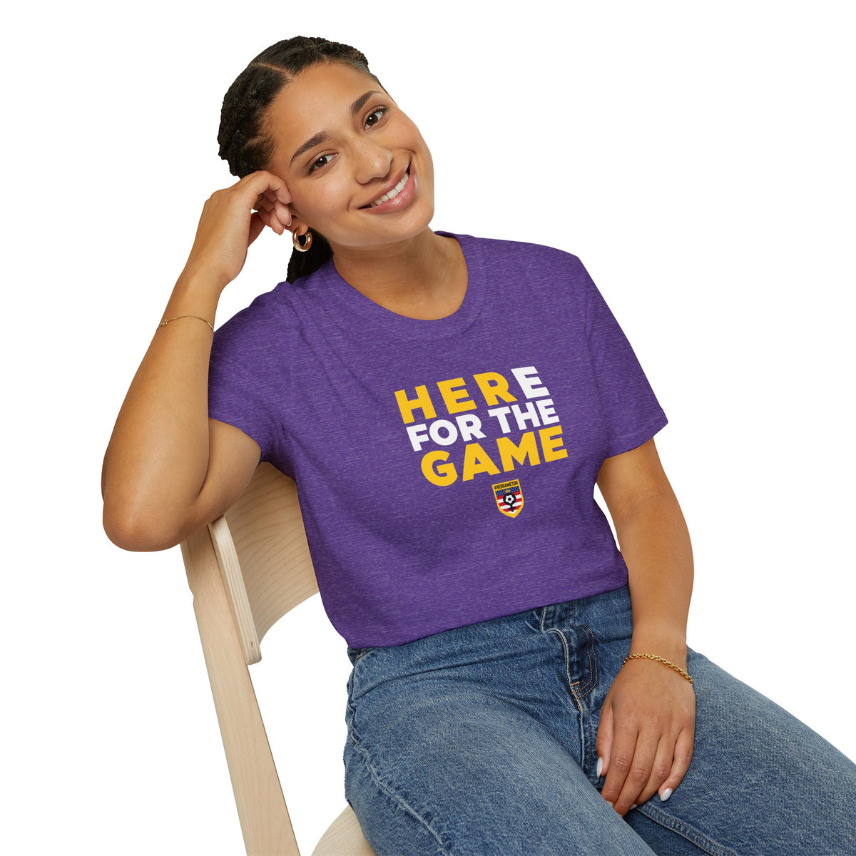 Here For The Game — Fan Game Day Unisex Tee