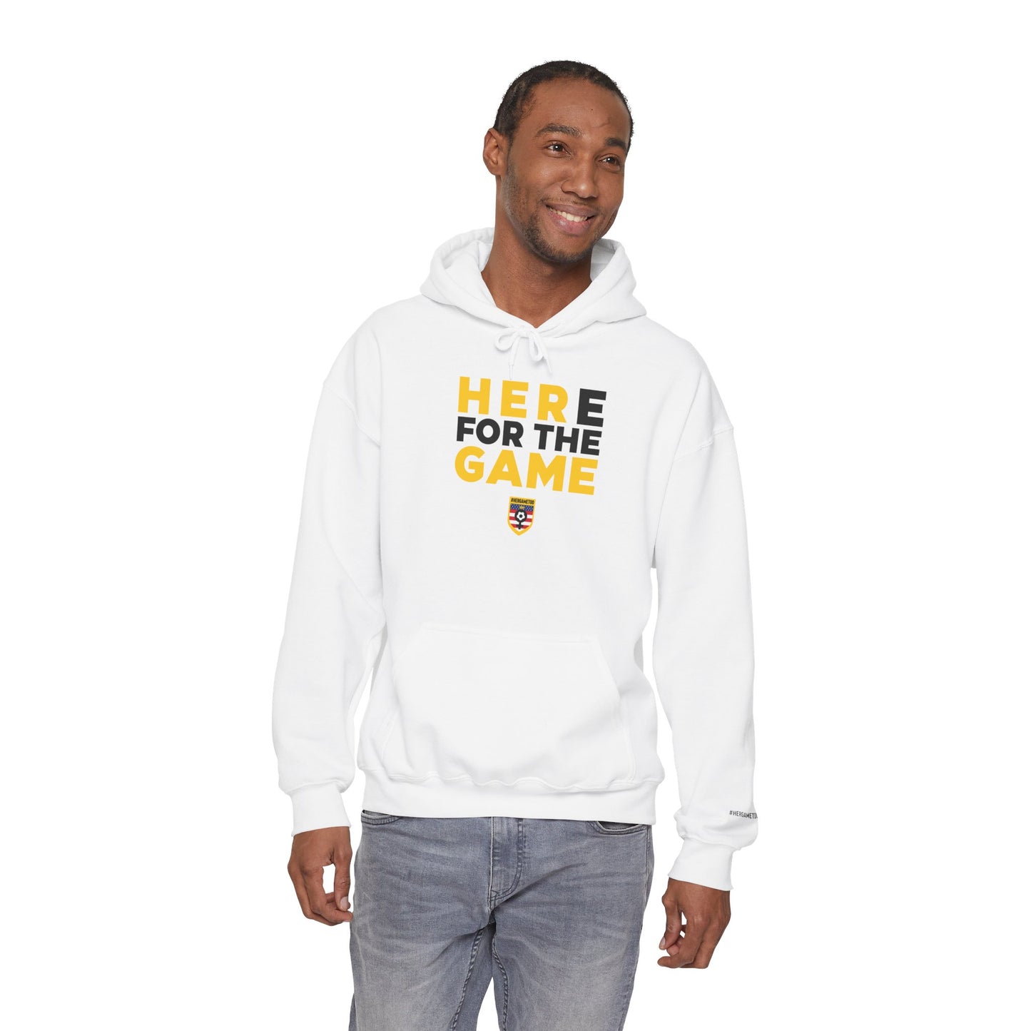 Here For The Game "Her Game Too" Hoodie - USA Sports Fan Sweatshirt