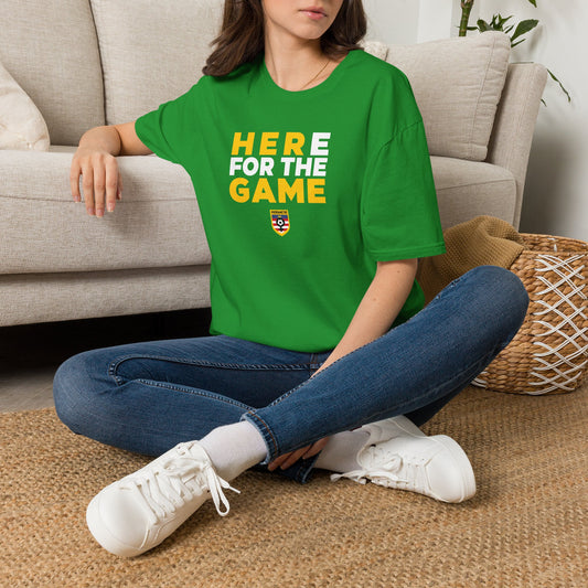 Here For The Game — Fan Game Day Unisex Tee