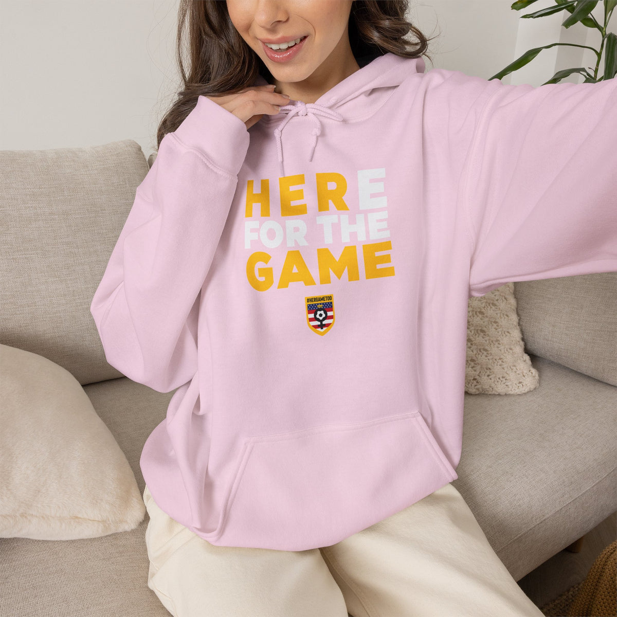 Here For The Game T-Shirt — Fan Game Day Hoodie