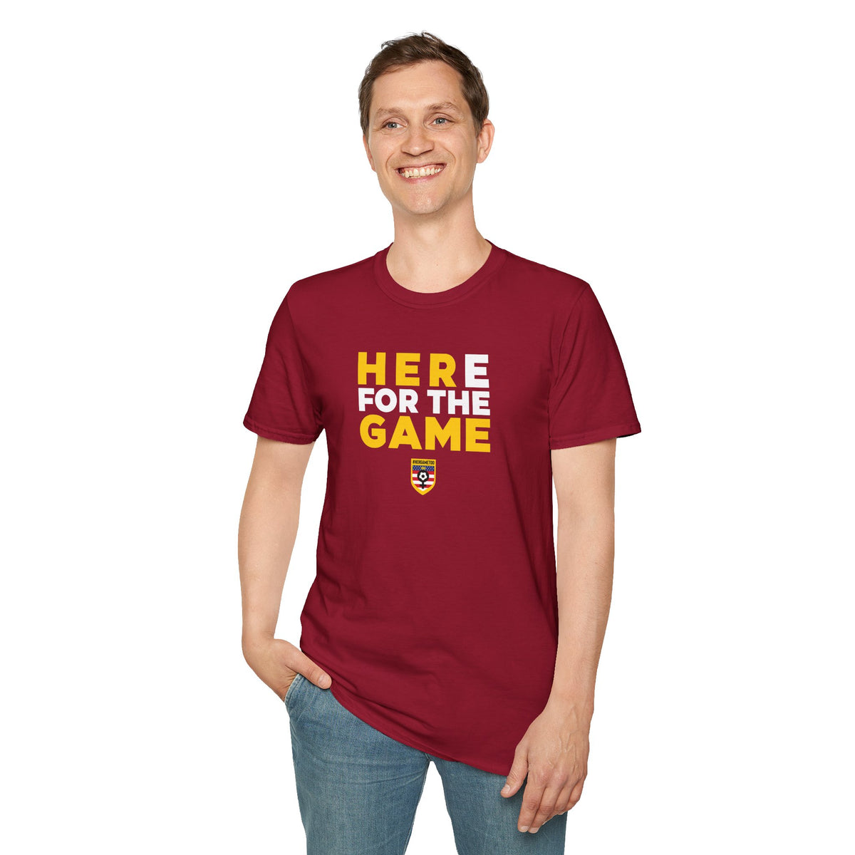 Here For The Game — Fan Game Day Unisex Tee