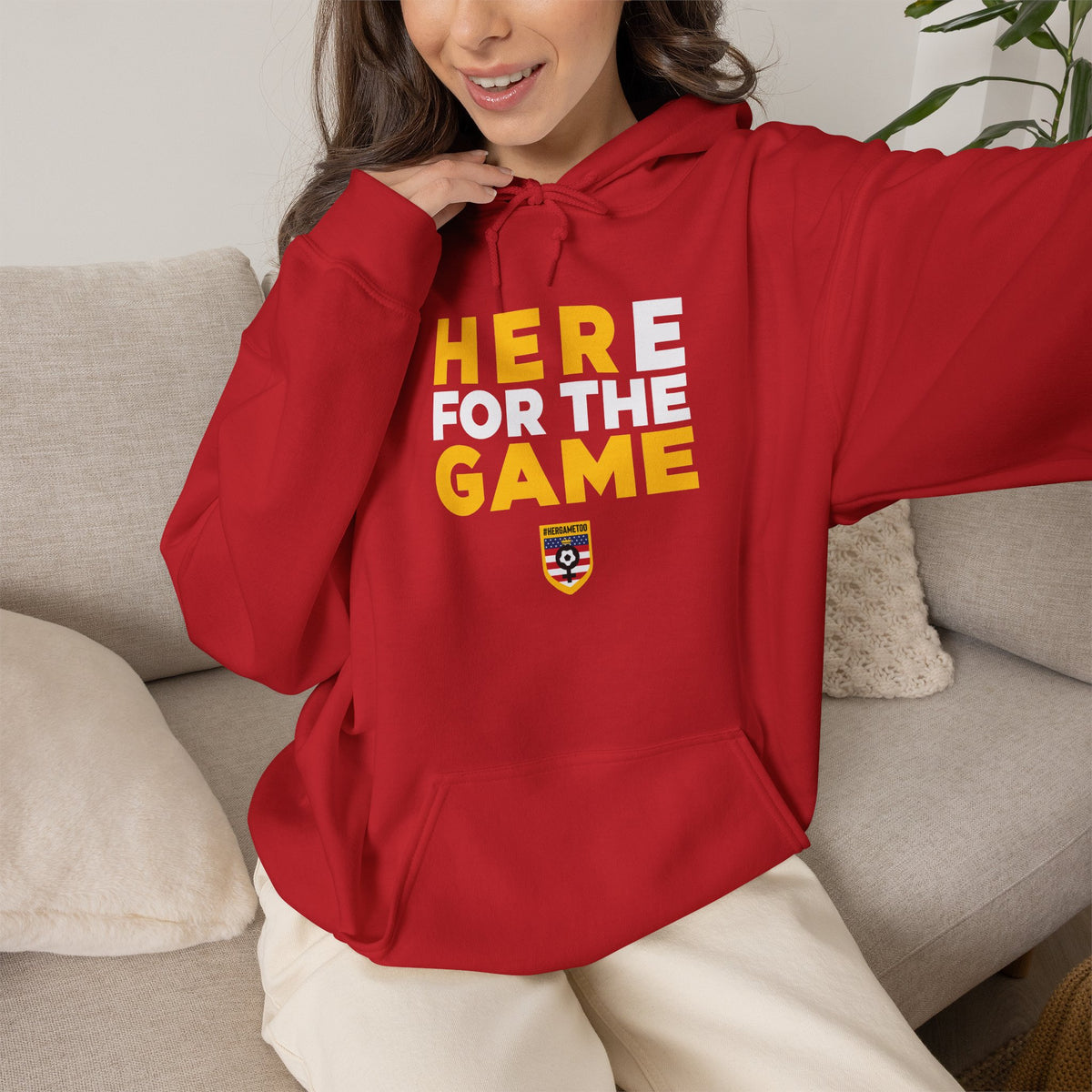 Here For The Game T-Shirt — Fan Game Day Hoodie