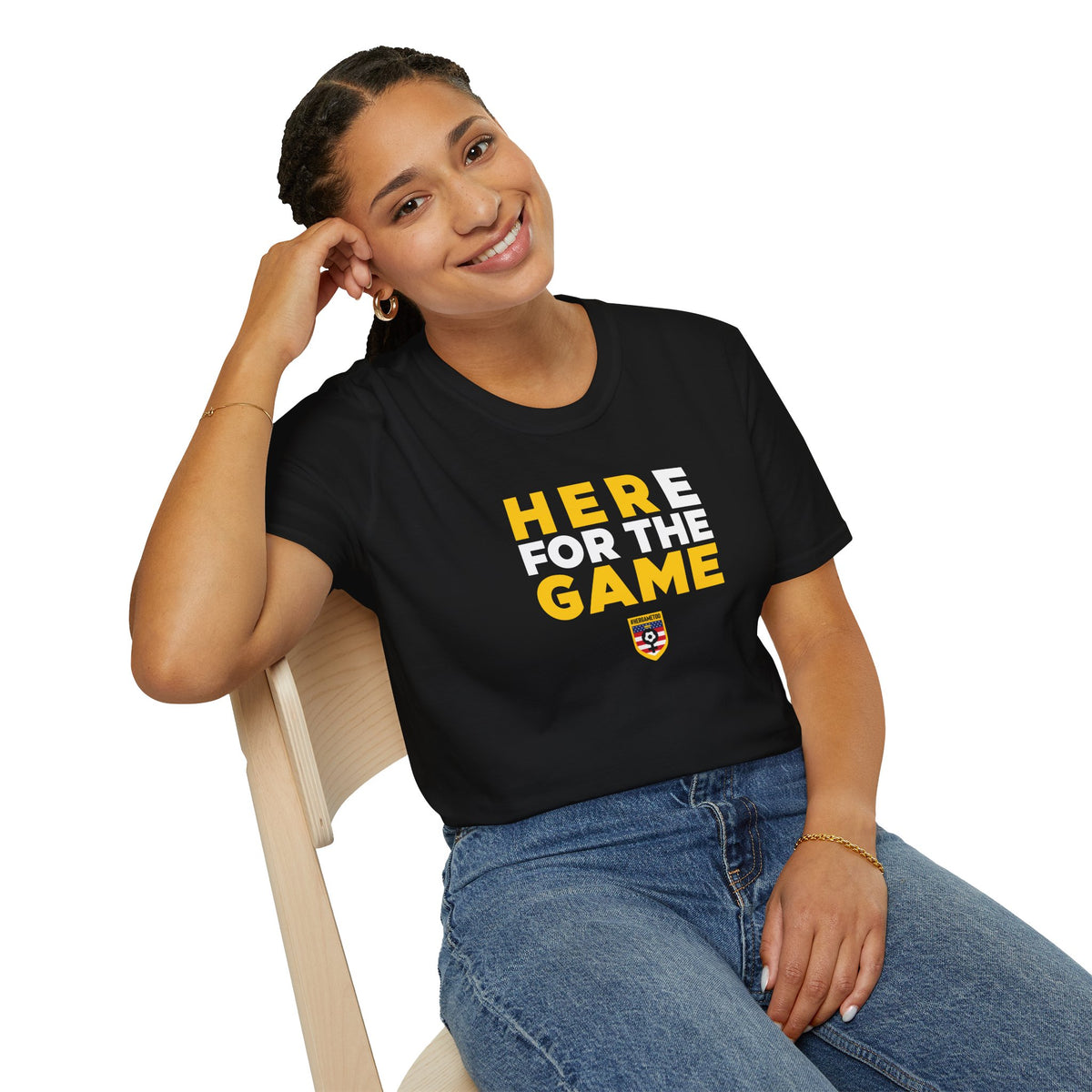Here For The Game — Fan Game Day Unisex Tee