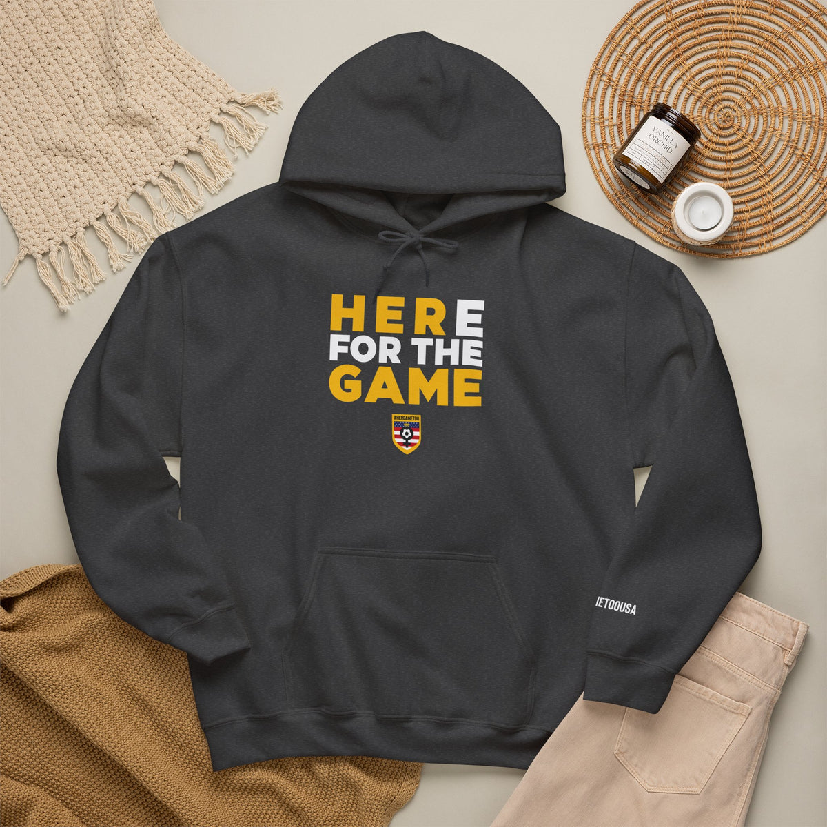 Here For The Game T-Shirt — Fan Game Day Hoodie