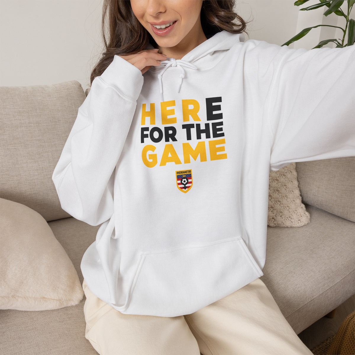 Here For The Game T-Shirt — Fan Game Day Hoodie