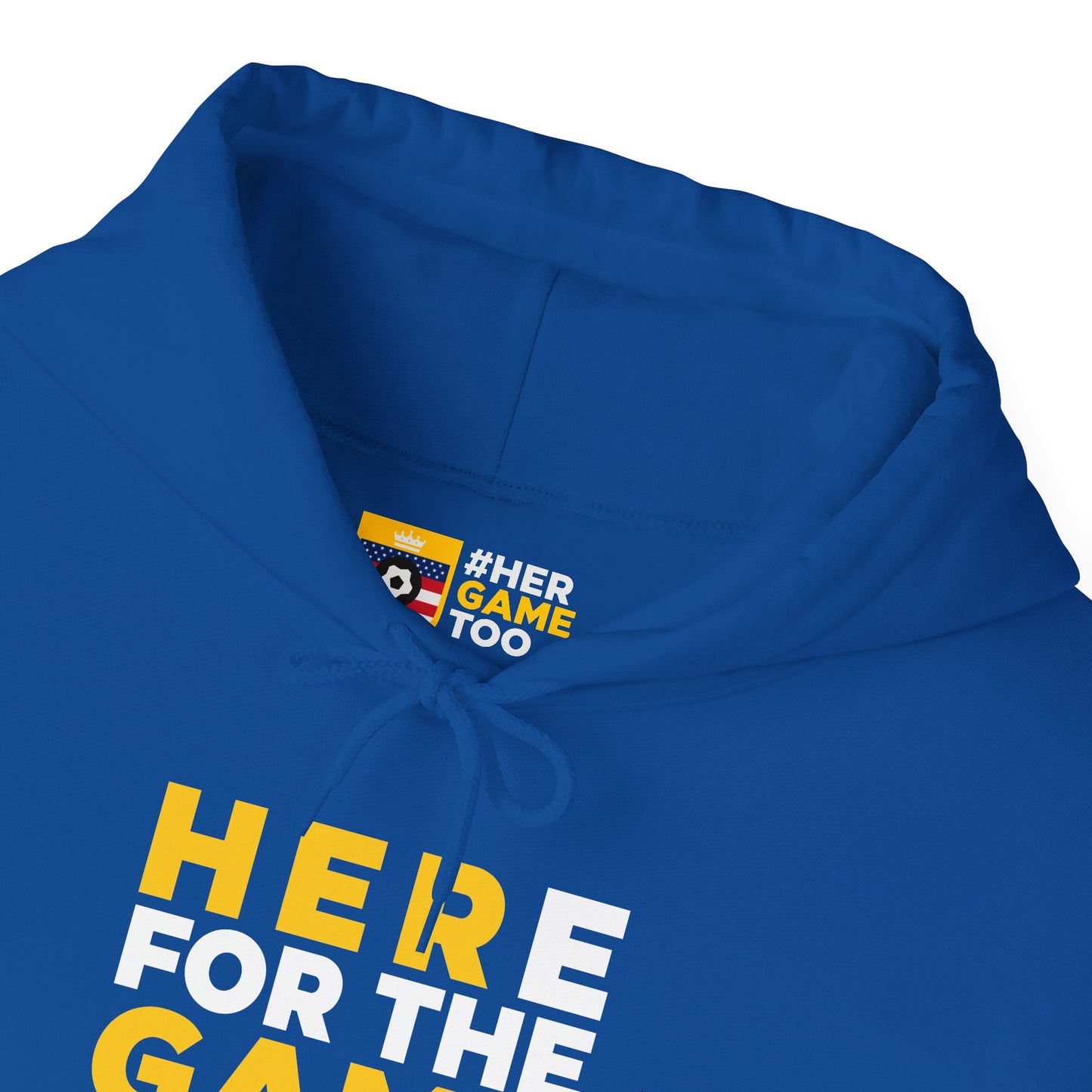 Here For The Game "Her Game Too" Hoodie - USA Sports Fan Sweatshirt