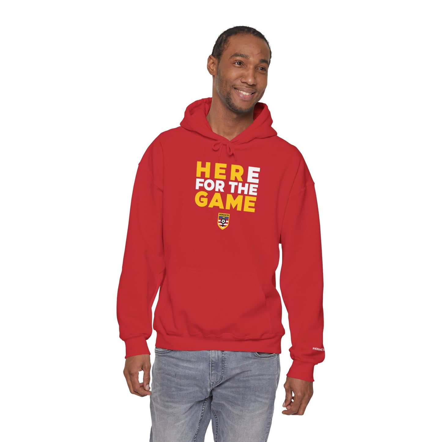Here For The Game "Her Game Too" Hoodie - USA Sports Fan Sweatshirt