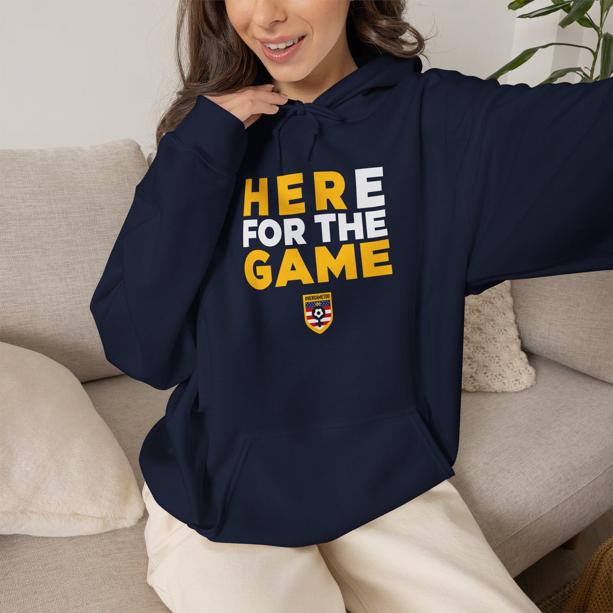 Here For The Game T-Shirt — Fan Game Day Hoodie