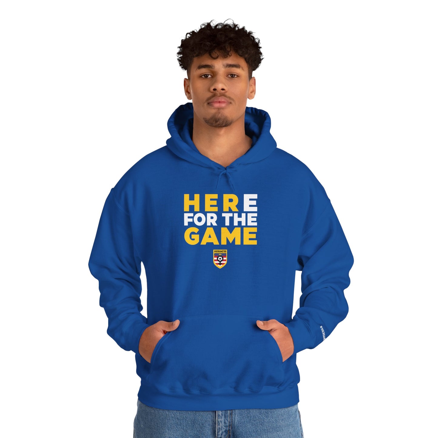 Here For The Game "Her Game Too" Hoodie - USA Sports Fan Sweatshirt