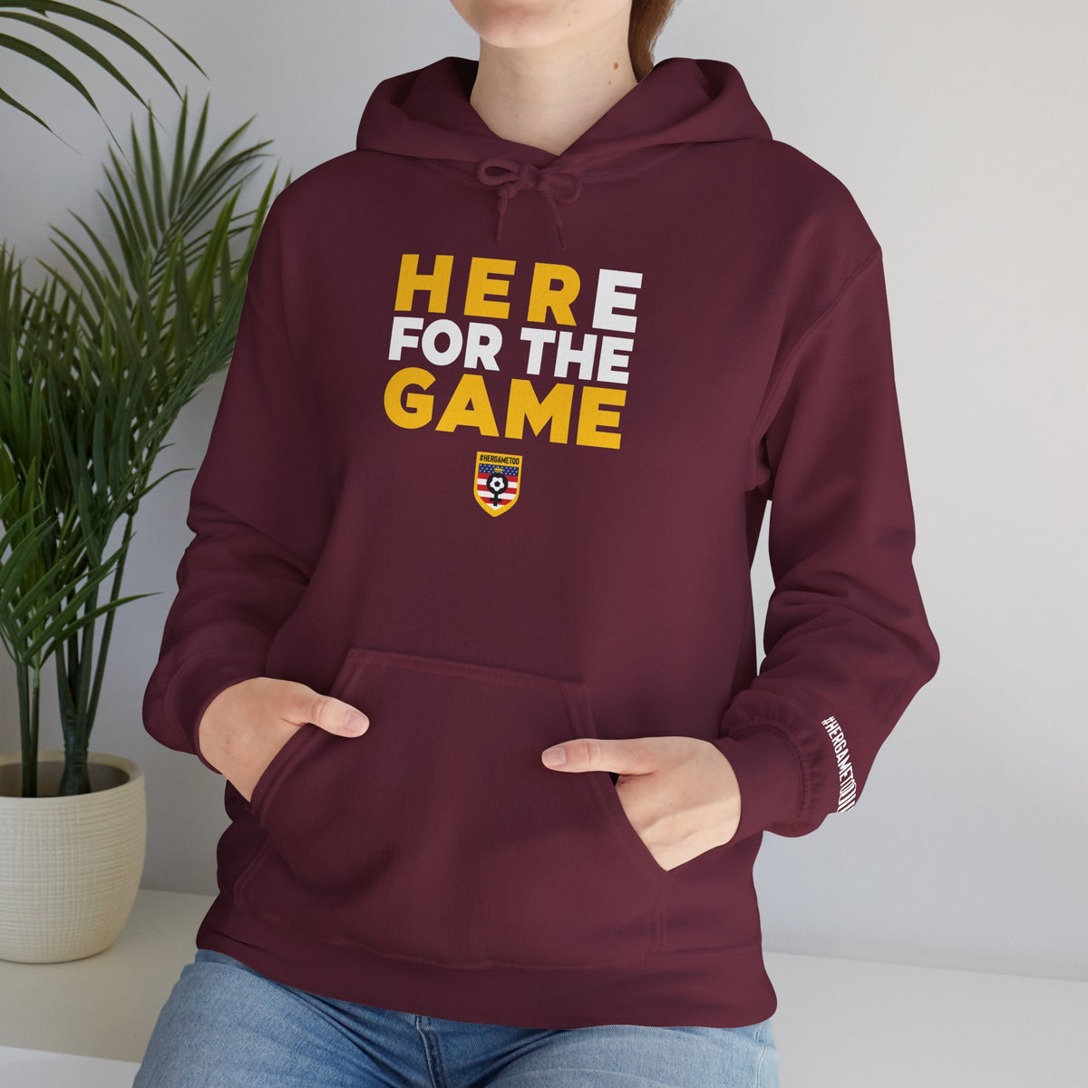 Here For The Game T-Shirt — Fan Game Day Hoodie
