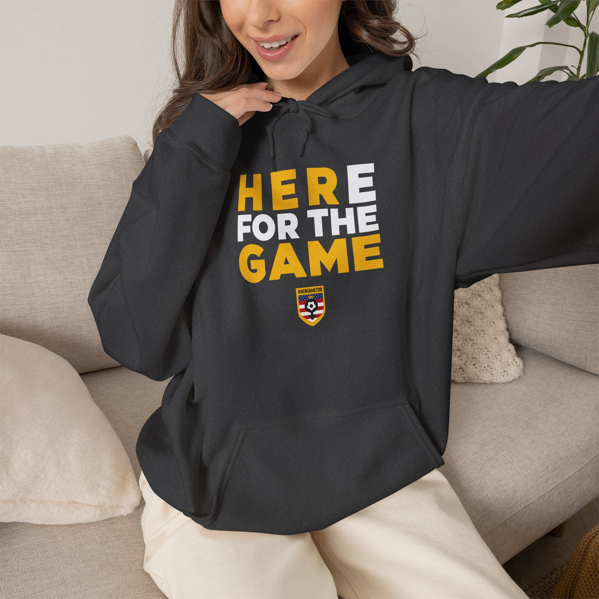 Here For The Game T-Shirt — Fan Game Day Hoodie