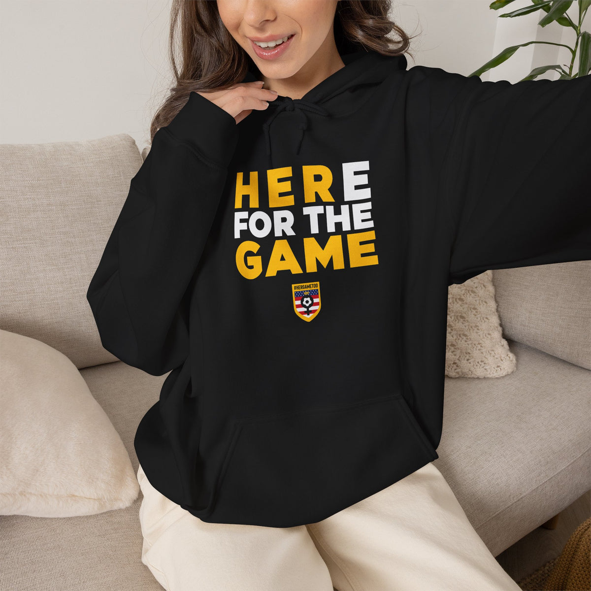 Here For The Game T-Shirt — Fan Game Day Hoodie