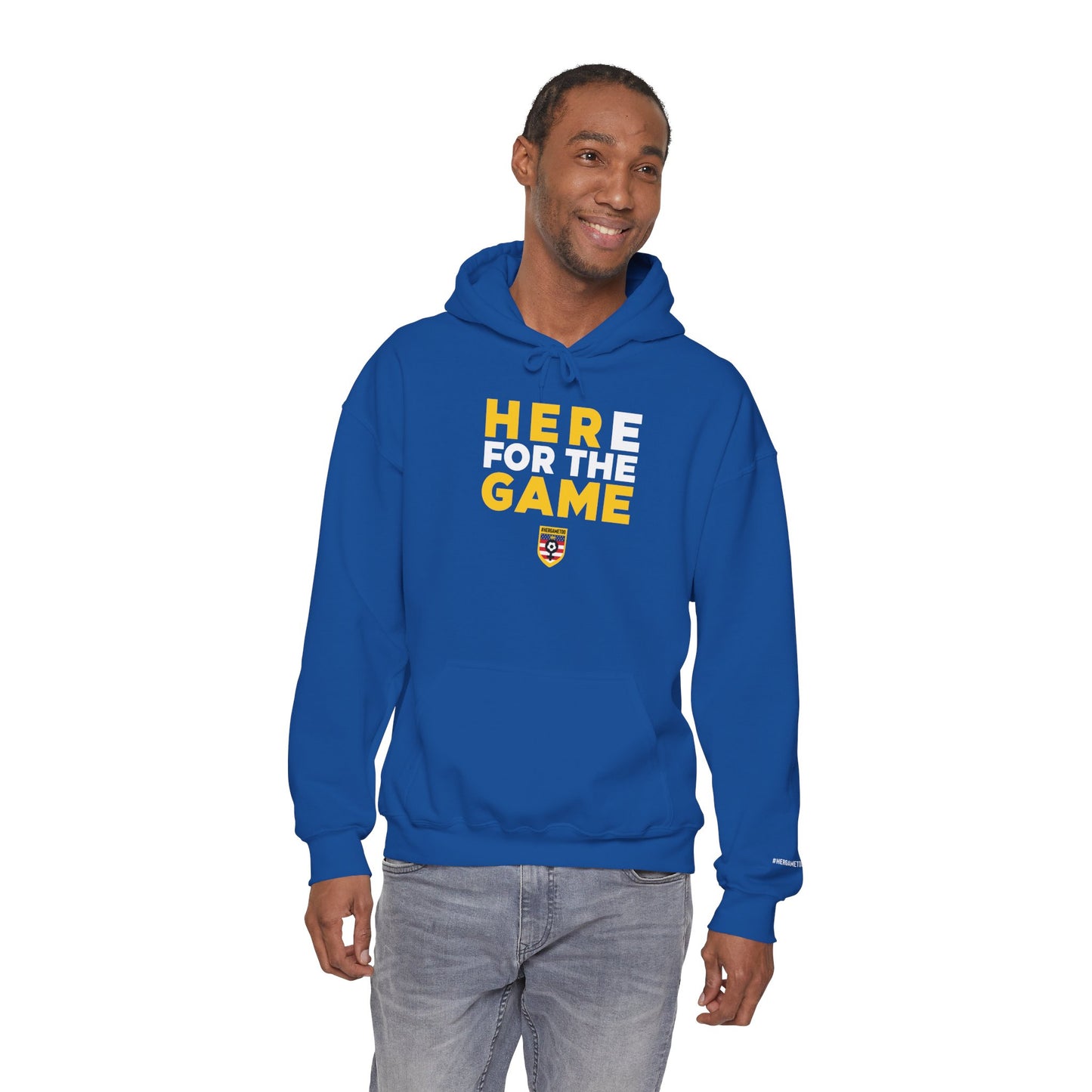 Here For The Game "Her Game Too" Hoodie - USA Sports Fan Sweatshirt