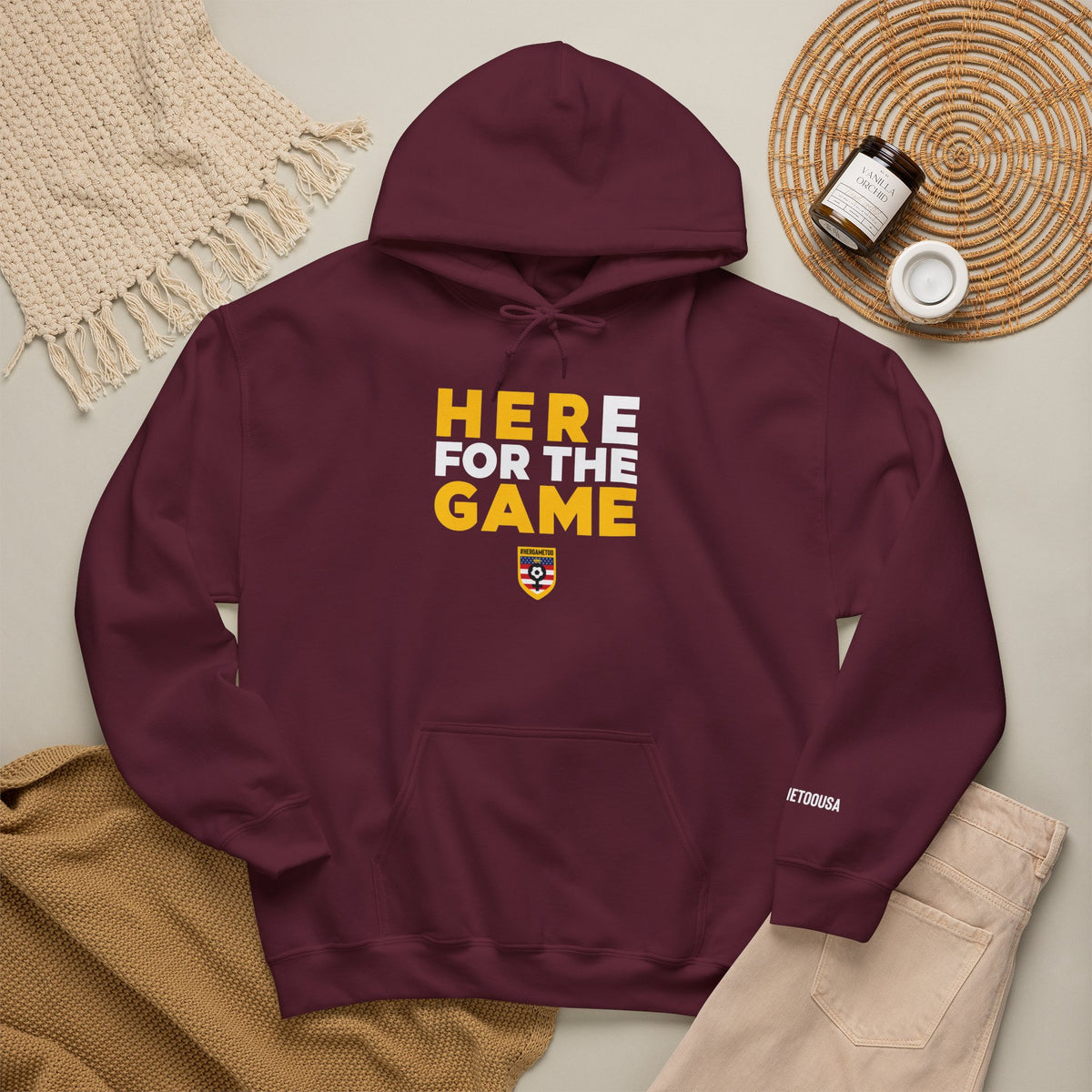 Here For The Game T-Shirt — Fan Game Day Hoodie